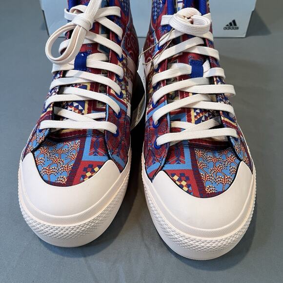 Adidas FARM Rio x Bravada 2.0 Platform Mid Womens 9.5 Skateboard Patchwork Quilt - Picture 6 of 8